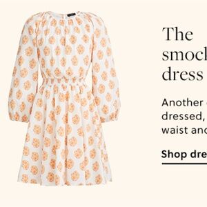Smocked waist JCrew dress